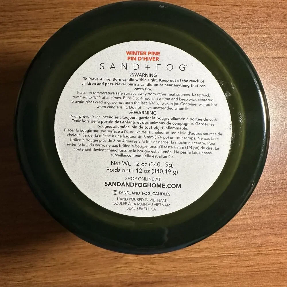 12oz Sand + Paws Kitten Christmas Holiday Soy Wax Candle